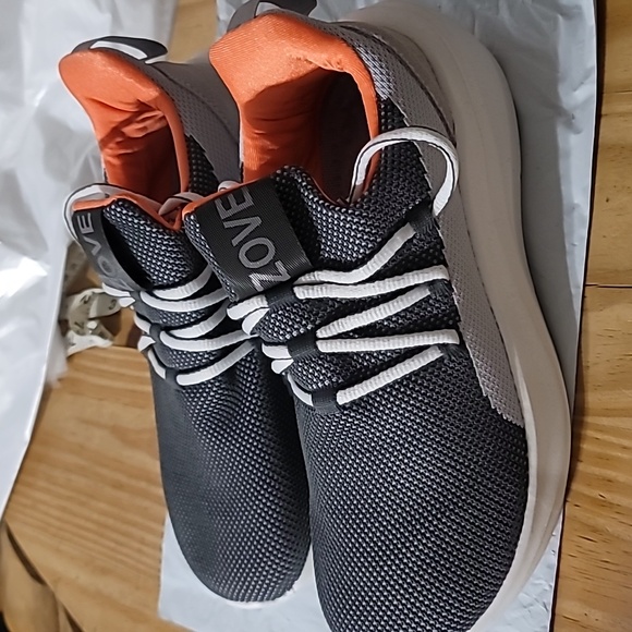 Women’s Athletic Shoes - Gray and Orange - Picture 6 of 13